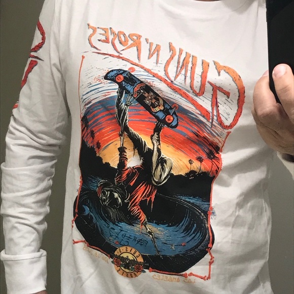 Guns N Roses Long Sleeve T-shirts XS,S,M,L,XL NWT - Picture 4 of 8